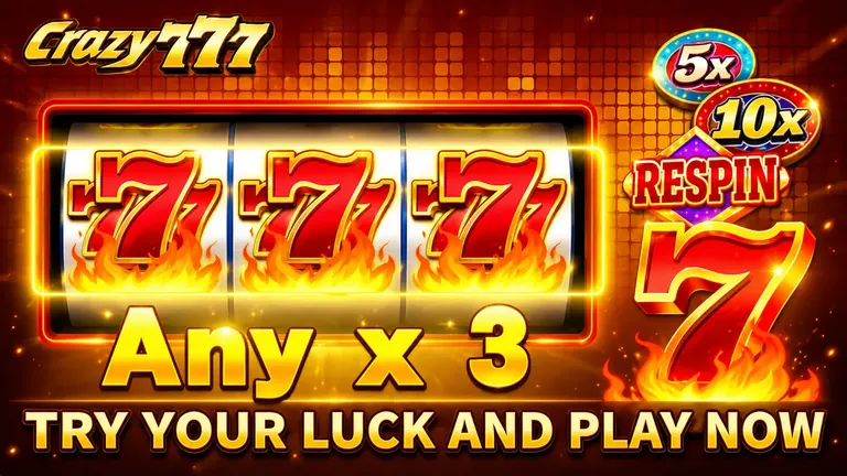 BigBoss88 Crazy 777 slot game with respin multipliers